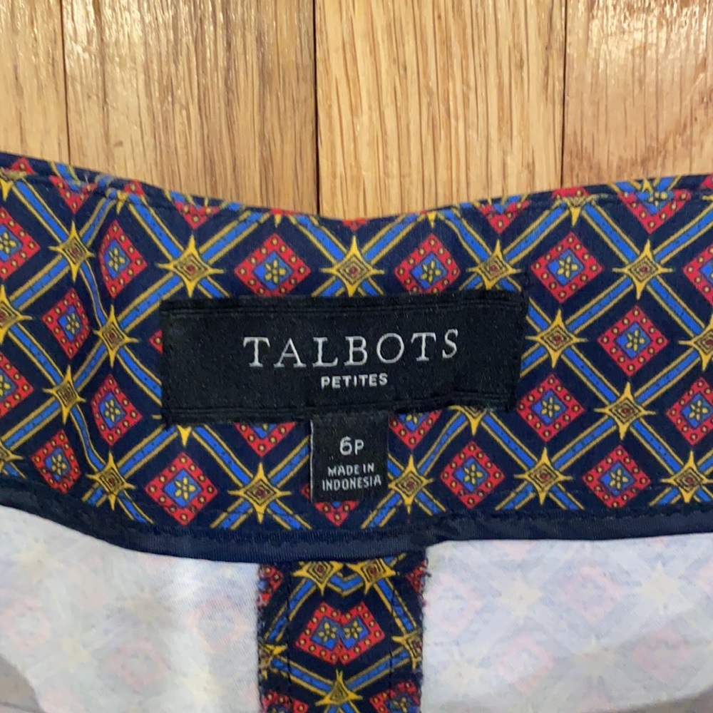 🖤 Talbots 6p signature Cotton dress pant - Picture 2 of 7